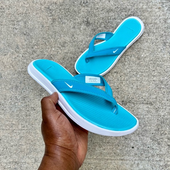 WMNS NIKE ULTRA CELSO THONG LIGHT BLUES OCEANS FLIPS FLOPS - Picture 3 of 12